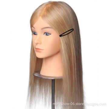 Cheap 100% human hair training head long
